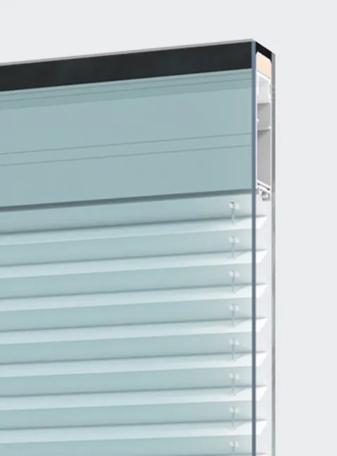 Pleated integral blind